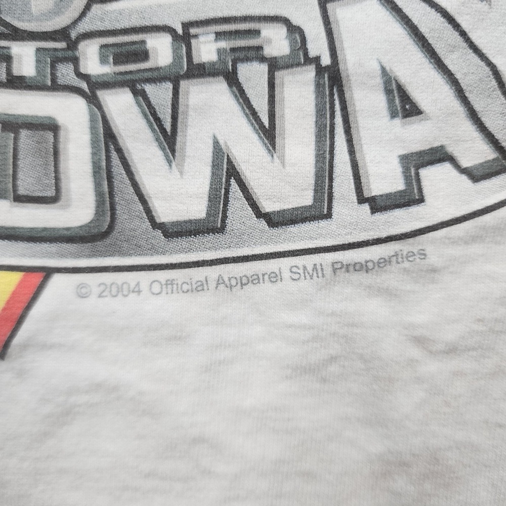VINTAGE Las Vegas Motor Speedway Shirt Mens Large White NASCAR Y2K Sin City - Picture 3 of 11
